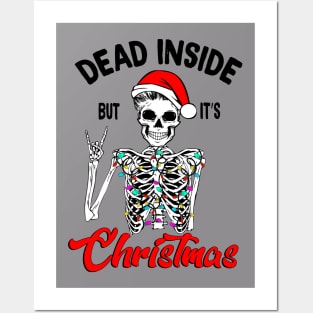 Dead Inside but It's Christmas Posters and Art